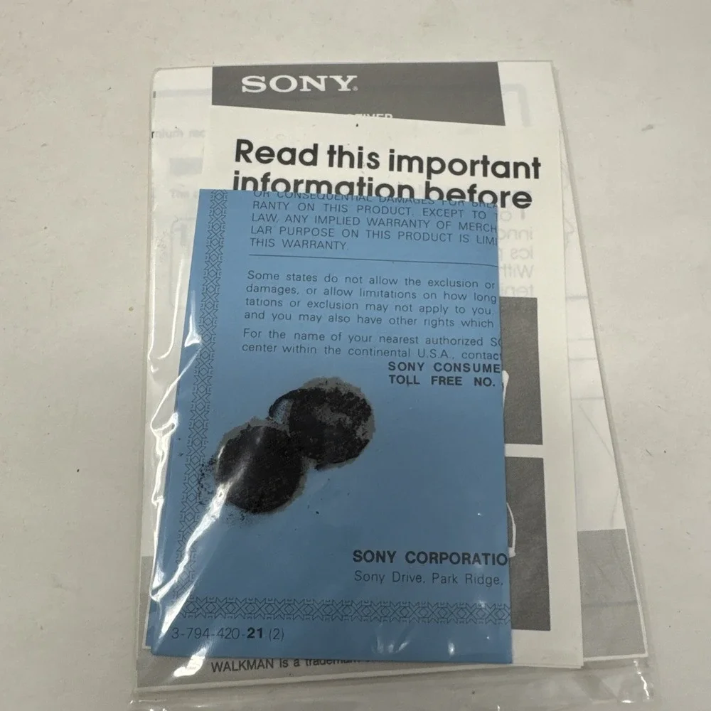 Sony Sports FM Walkman Sportsband SRF-F1 Water Resistant Complete In‎ Box New